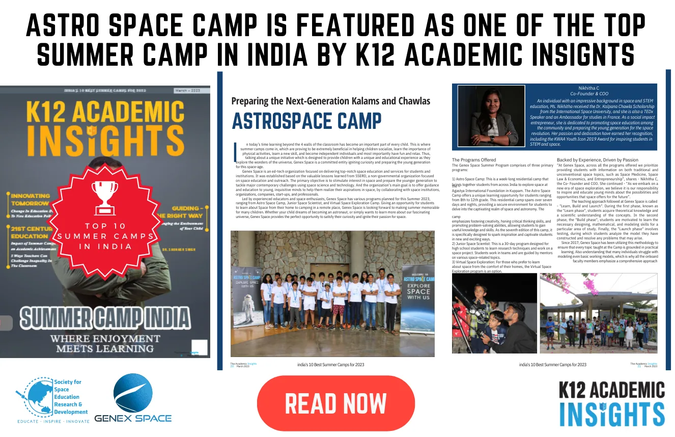 Astro Space Camp 2024 Best Summer Residential Camp for Students from